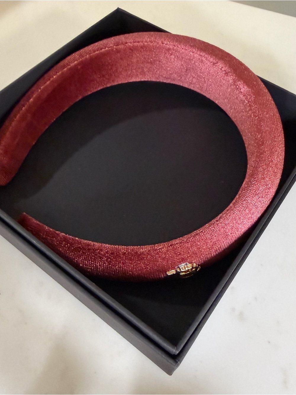 Dolce & Gabbana Rose Velvet headband with crown Detail - Women New - Picture 2 of 9